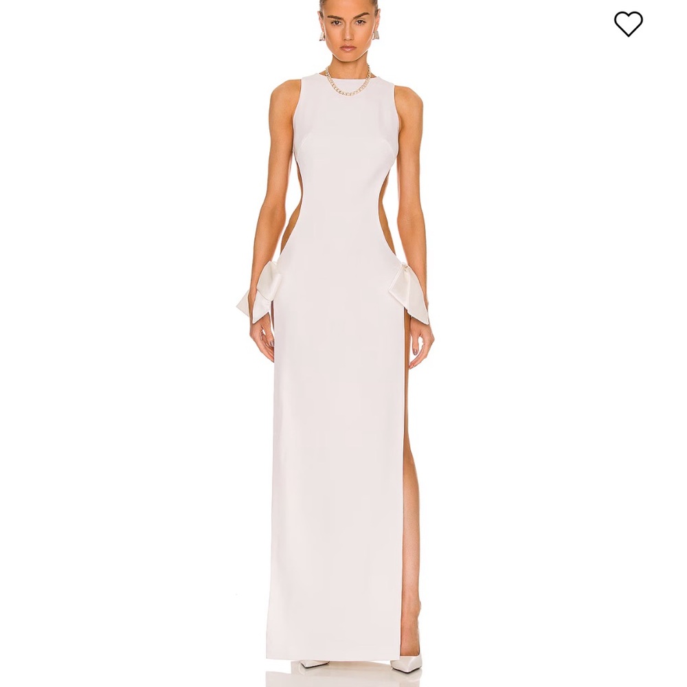 Monot Elegant White Backless Dress w/ TAGS - Picture 2 of 10